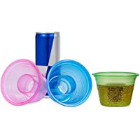 Matana 150 Vasos de Chupito Jagermeister de Plástico Duro Neón - Vasos para Shots